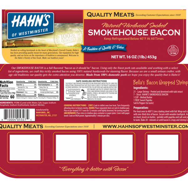 Hahn's of Westminster - Smokehouse Bacon