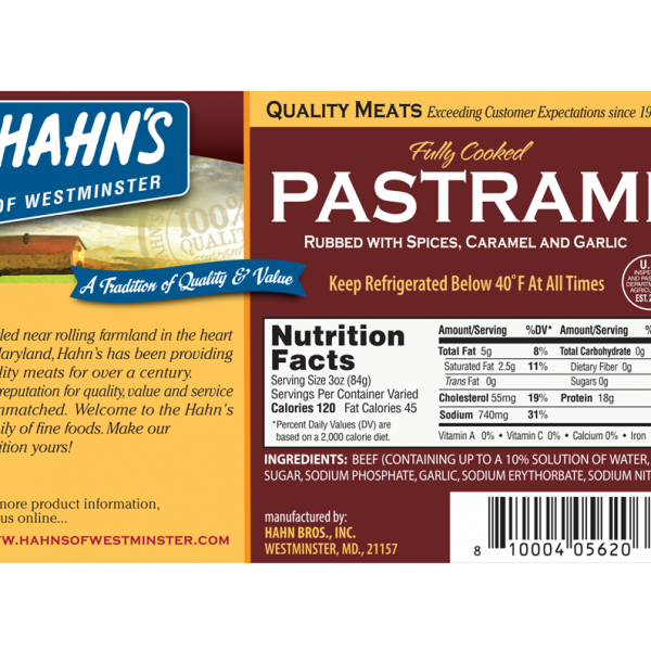 Hahn's of Westminster - Pastrami